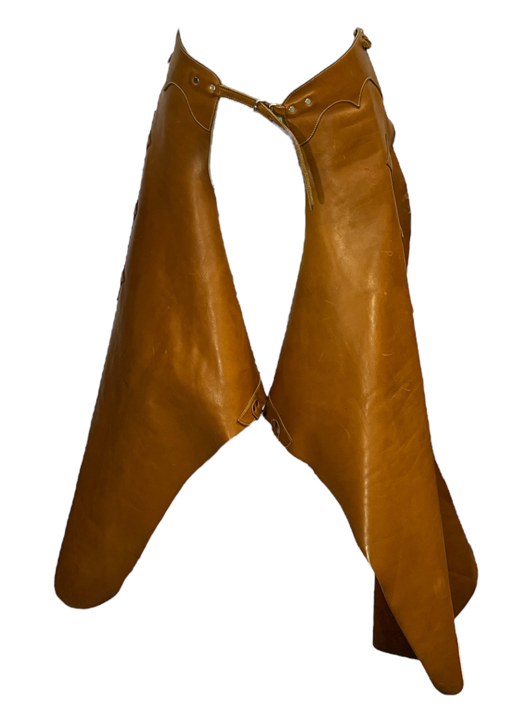 Orange/Brown Cowboy Chaps -Rental