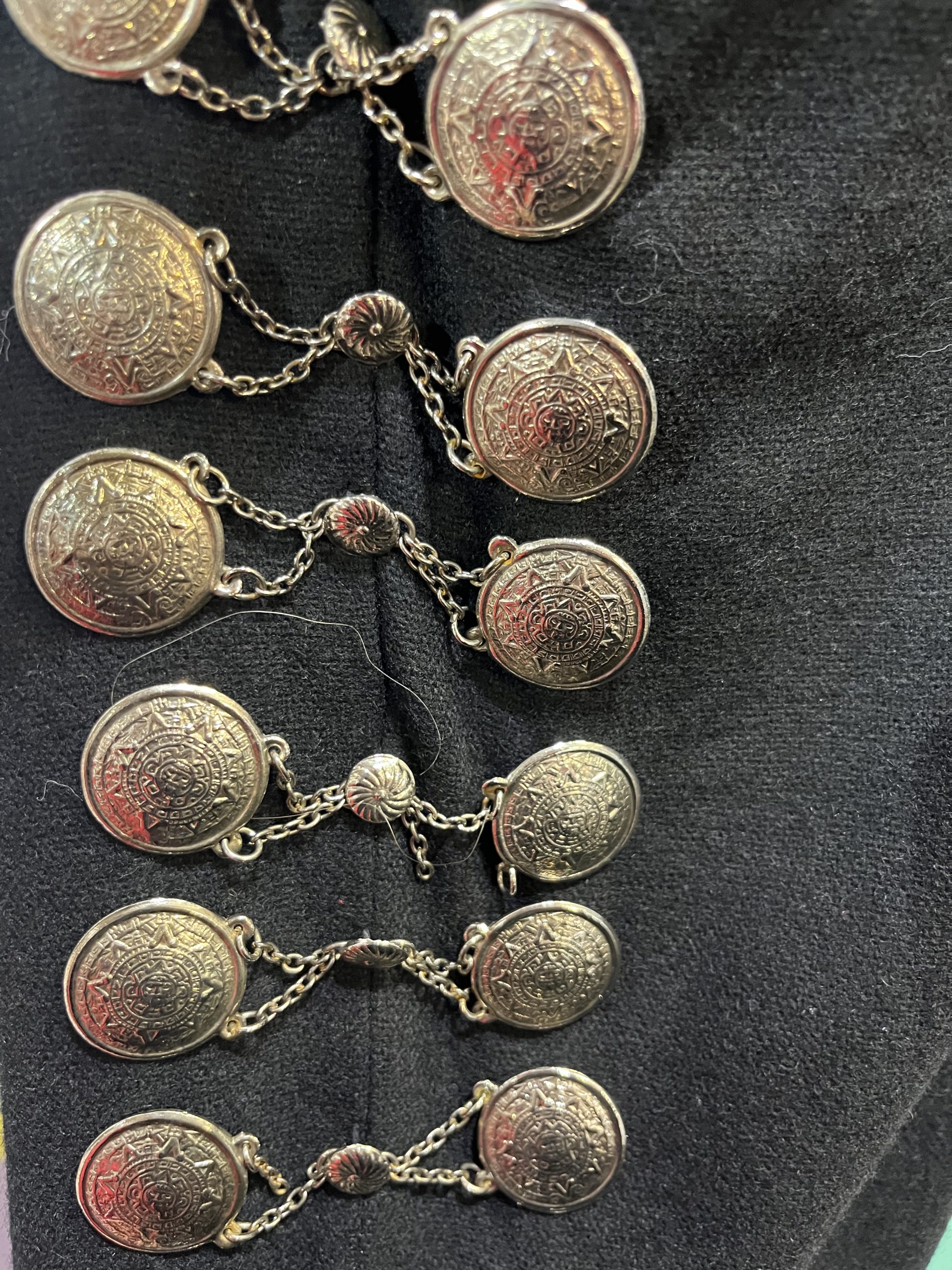 Silver Medallion Mariachi Pants -Rental