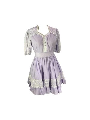 Lavender Lace + Polka Dot Villager -Rental