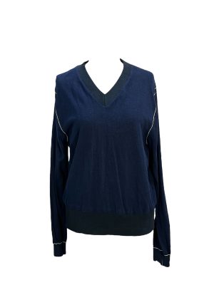 Navy V-Neck Sweater -Rental