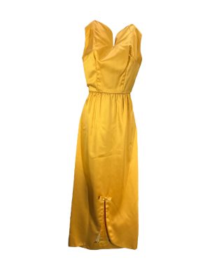 Sleeveless Gold Gown -Rental