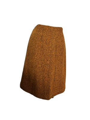 Orange Wool Skirt -Rental