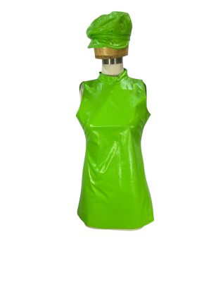 Green Vinyl Go-Go Dress -Rental