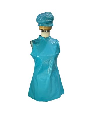 Blue Vinyl Go-Go Dress -Rental