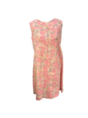 Peach and Pink Shift Dress -Rental