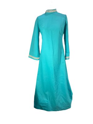 Blue Full Length 60's Dress -Rental