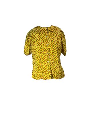 Yellow Short Sleeve Berry Blouse -Rental