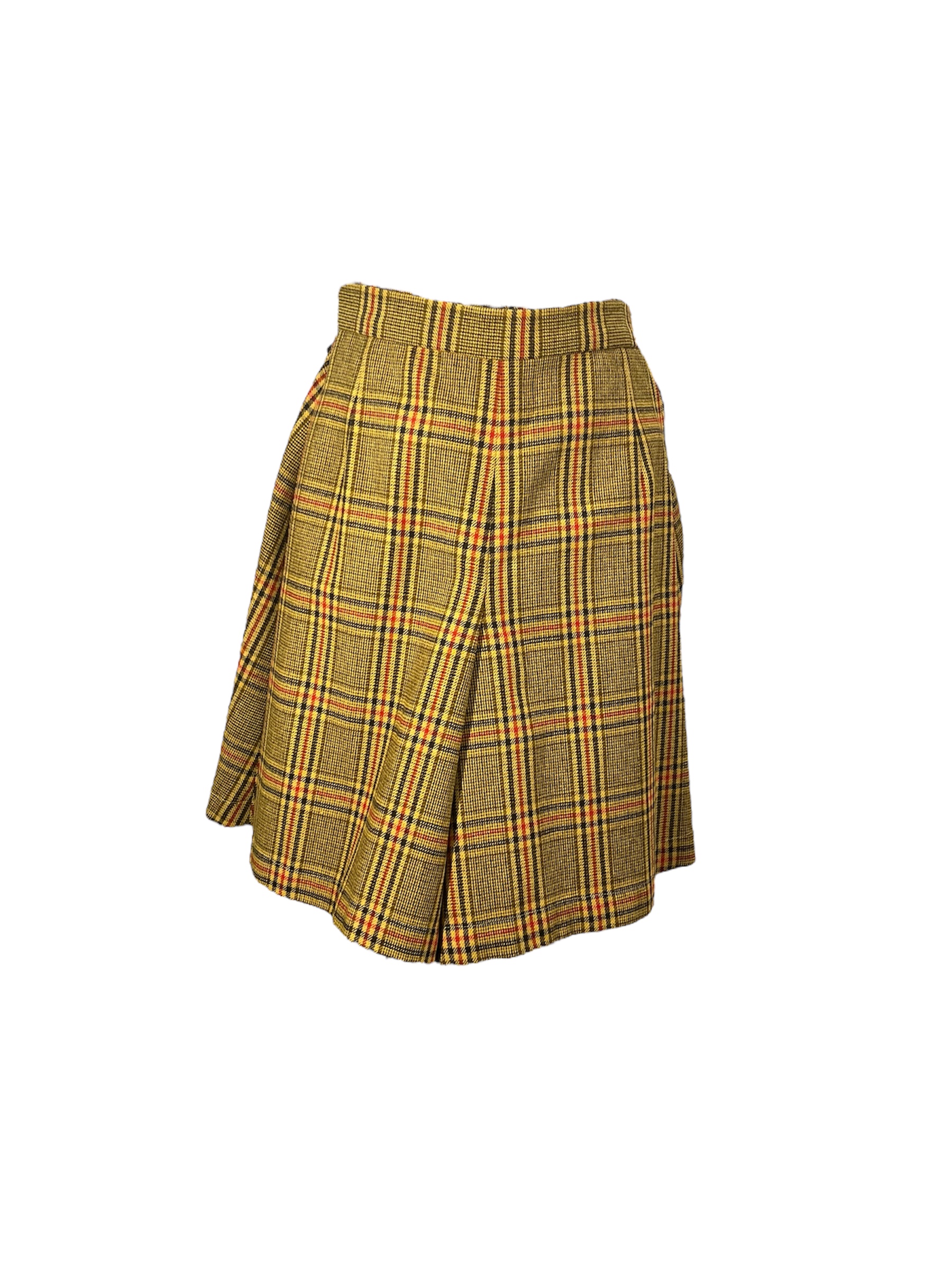 Yellow Plaid Shorts -Rental