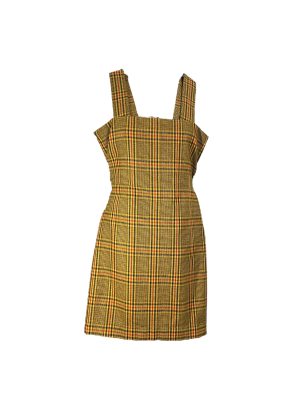 Yellow Plaid Dress -Rental
