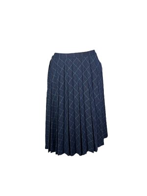 Navy Pleated Shirt -Rental