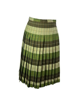 Green Pleated Shirt -Rental