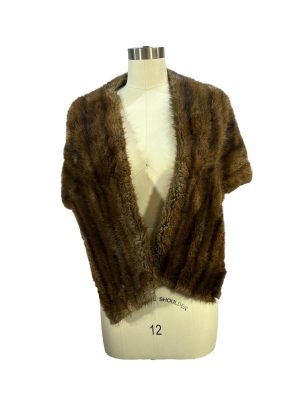 Brown Fur Wrap -Rental