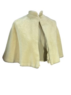 Faux Fur Off-white Caplet -Rental