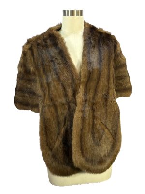Brown Fur Wrap -Rental