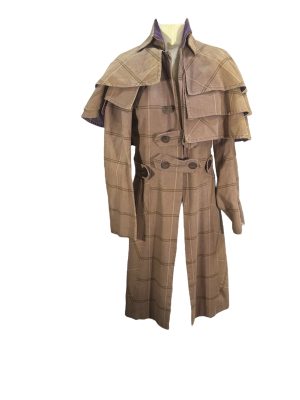 Inverness Coat Purple Plaid -Rental