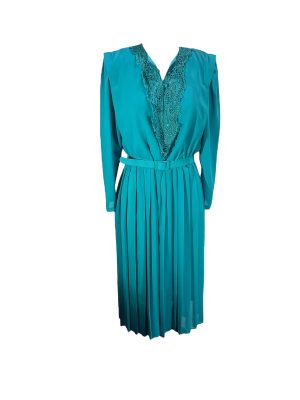 Turquoise Long Sleeve Dress -Rental