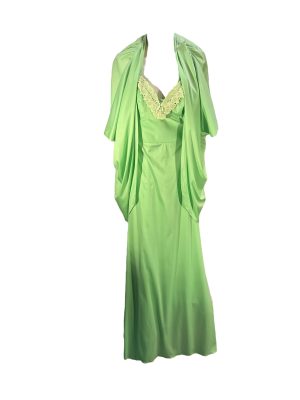 Mint Green Dress With Shawl -Rental