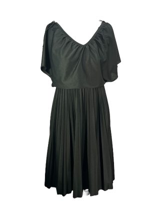 Black Draped Top Dress -Rental