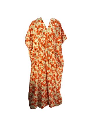 Orange Floral Muumuu -Rental