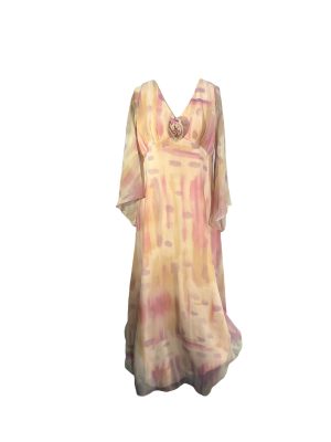 Pink & Purple Chiffon Dress -Rental