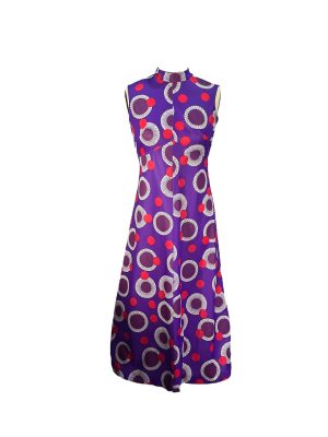 Perfectly Purple Polka Dot Dress -Rental