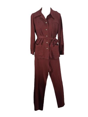 Maroon Leisure Suit -Rental