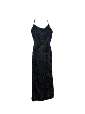 90's Blue & Black Gown