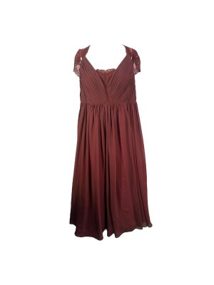 Burgundy Lace Back Gown -Rental