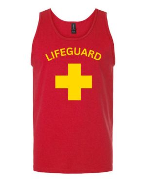 Red Lifeguard Tank Top