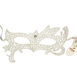 White Bat Lace Mask