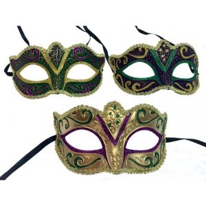 Swirl Mardi Gras Mask