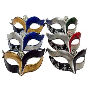 Leather Look Dotted Mask