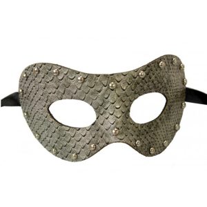 Snake Grey Studded Mask