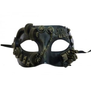 Gold Steampunk Gear Mask