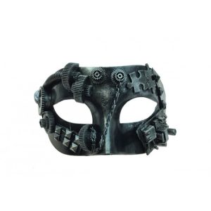 Silver Steampunk Gear Mask