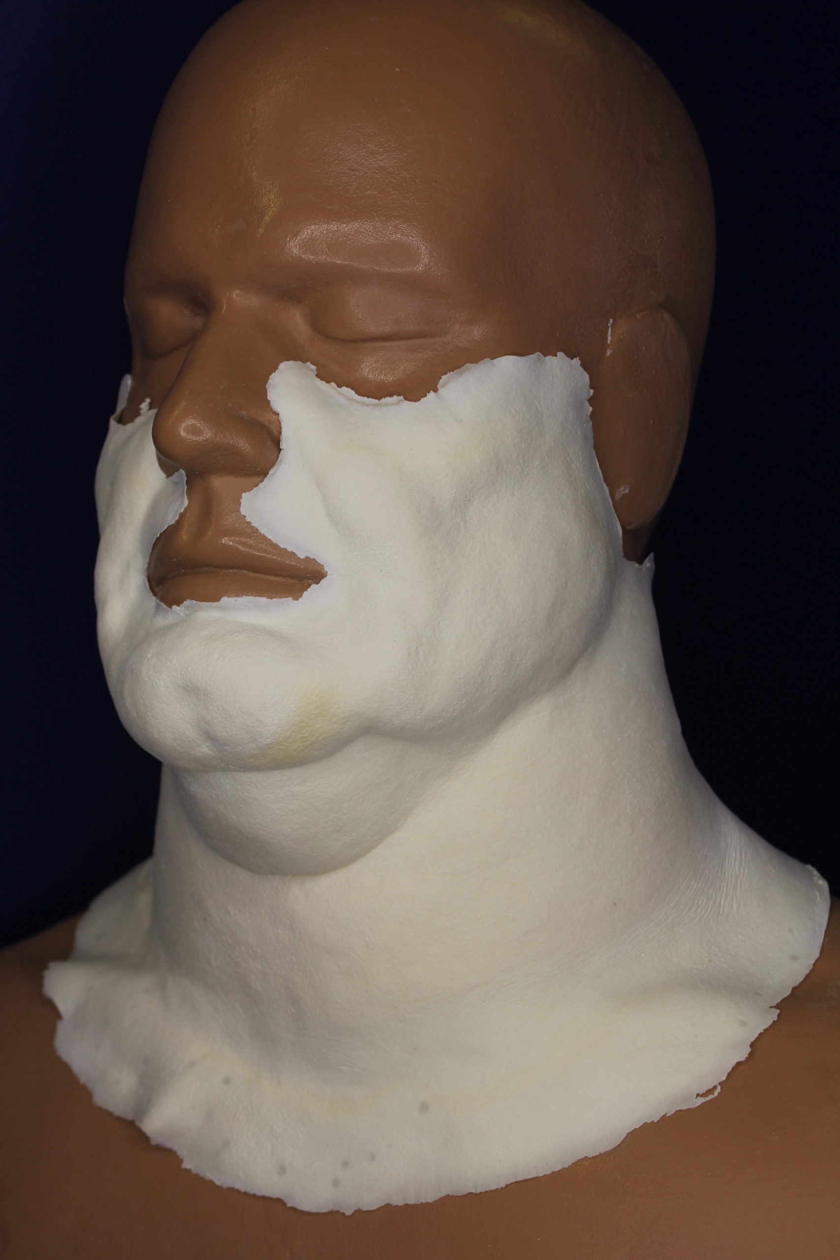 Large Fat Neck and Cheeks -Foam Latex Prosthetic