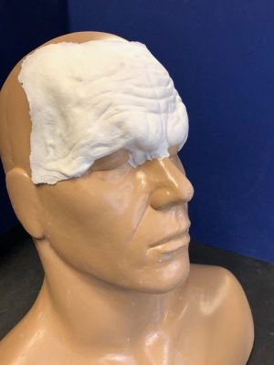 Old Age Forehead #2 - Foam Latex Prosthetic