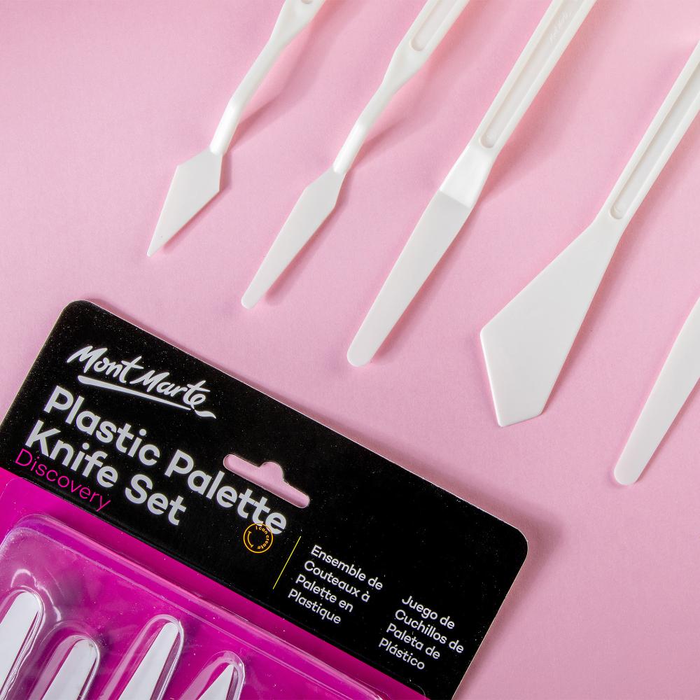 MONT MARTE Studio Palette Knife Set - Plastic 5pcs