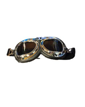 Black Steampunk Aviator Goggles