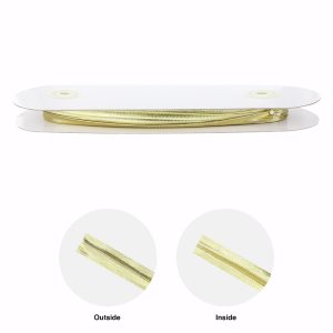 Gold - Extra Wide Double Fold Bias Tape 5/8" sold by metre