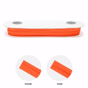 Orange - Extra Wide Double Fold Bias Tape - 5/8" sold by metre
