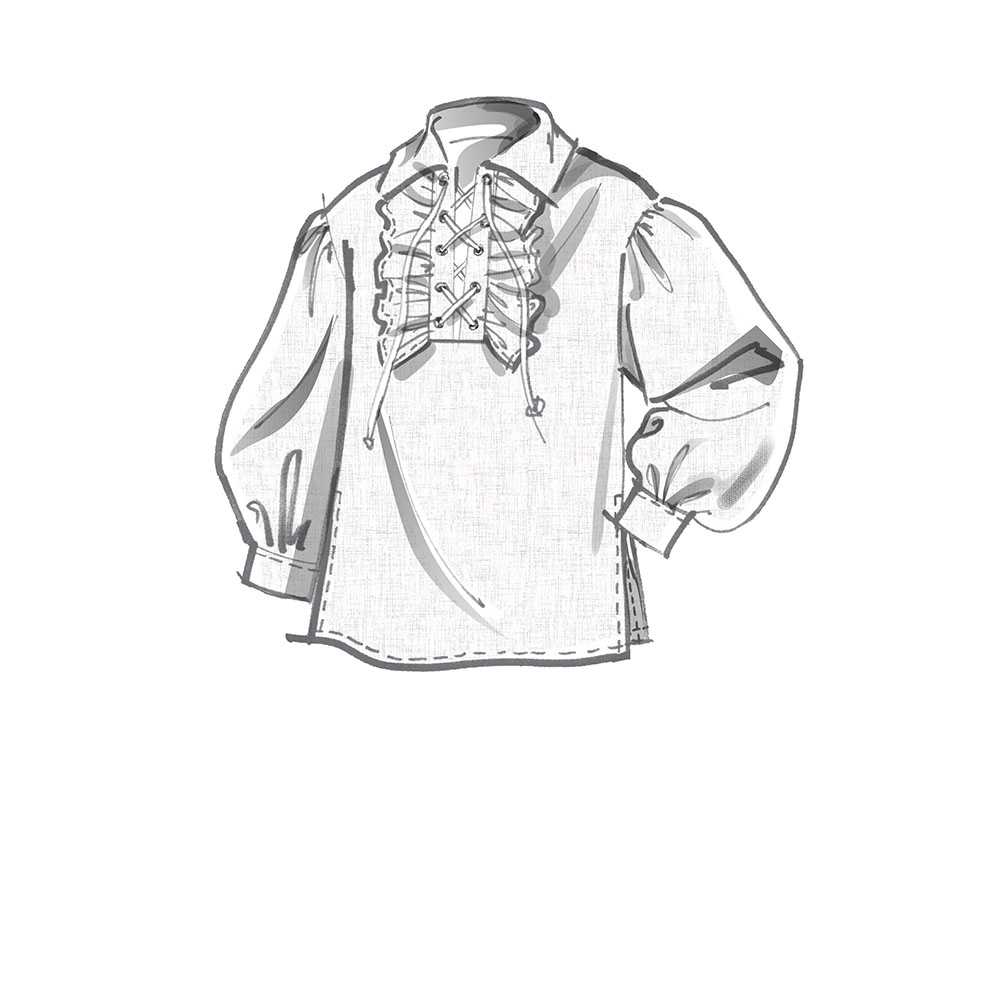 McCALL's M8131 Unisex Historical Shirts