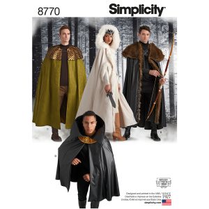 SIMPLICITY 8770 Unisex Costume Capes