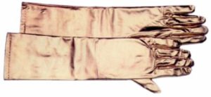 Gold Satiny Gloves