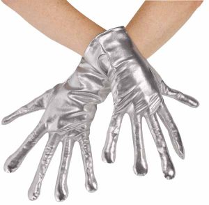Silver Alien Gloves