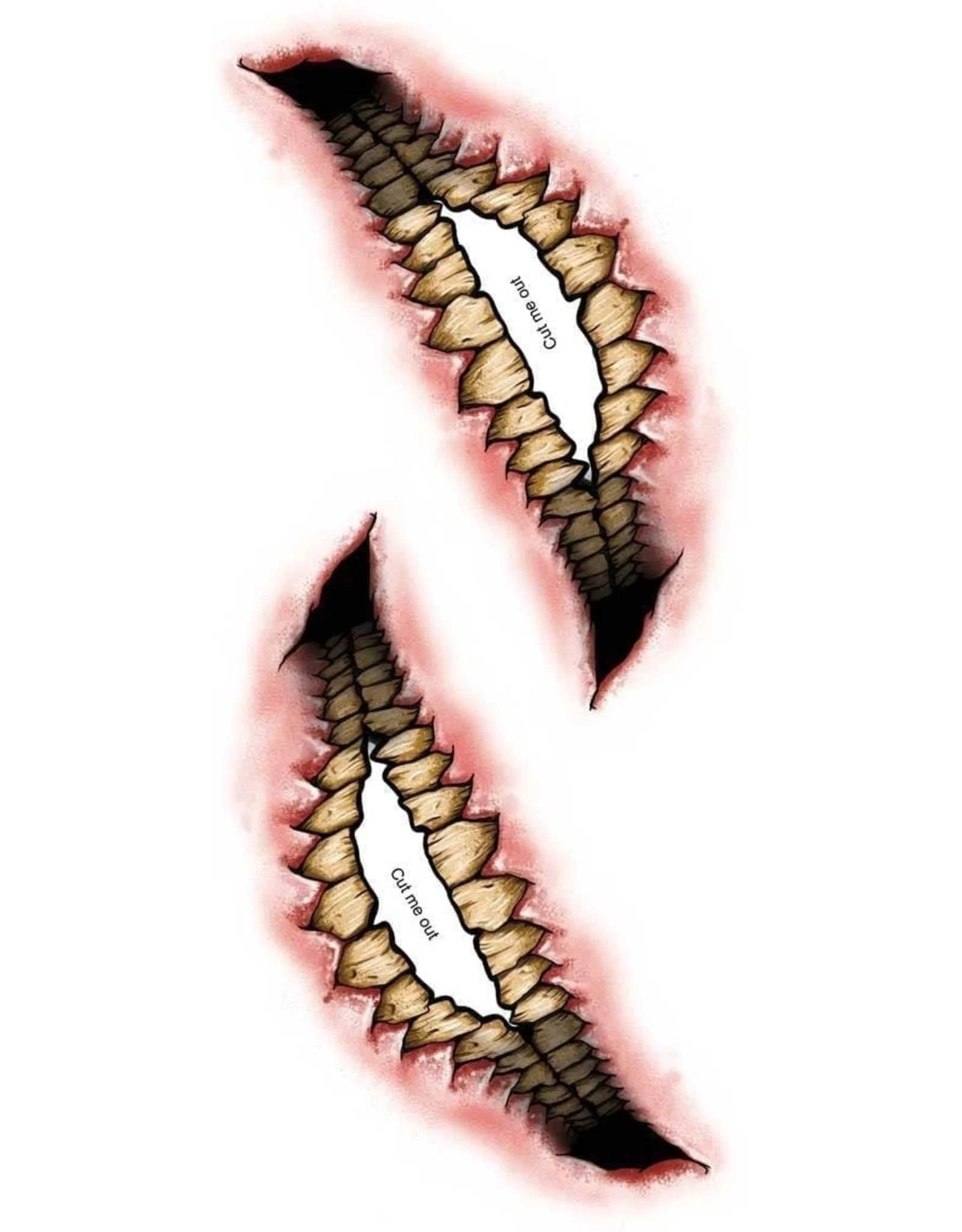 Evil Grin - Big Mouth Tattoo