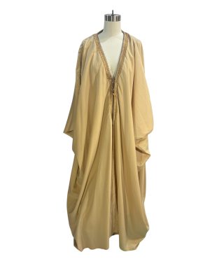 Gold Trim Tan Biblical Over Robe