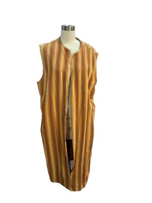 Orange Striped  Biblical Over Robe