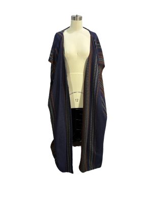 Navy Woven Biblical Over Robe
