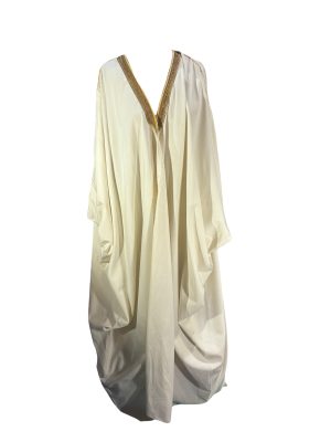 Gold Trim Cream Biblical Over Robe